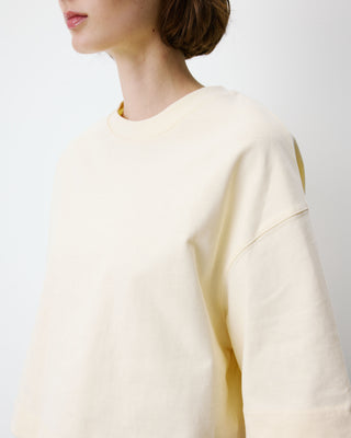 Camiseta corta de algodón vanille Arvel