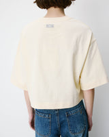Camiseta corta de algodón vanille Arvel