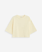 Camiseta corta de algodón vanille Arvel