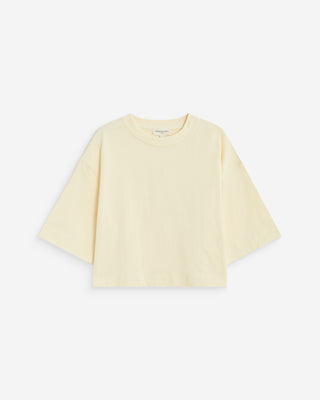 Camiseta corta de algodón vanille Arvel