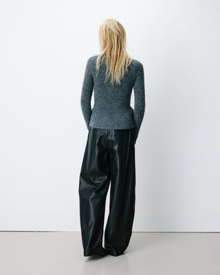 Peplum knit sweater anthracite Alvar