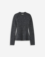 Peplum knit sweater anthracite Alvar