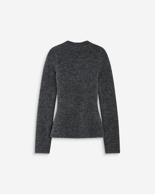 Peplum knit sweater anthracite Alvar