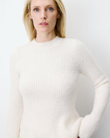 Peplum knit sweater ecru Alvar