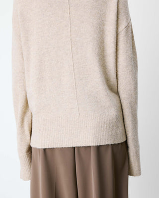 Jersey de punto cuello alto sable Adelice