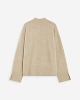 Jersey de punto cuello alto sable Adelice