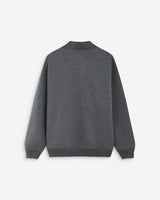 Sweat oversize col polo ouvert anthracite Archibald