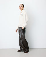 Oversized polo sweatshirt ecru Archibald