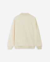 Oversized polo sweatshirt ecru Archibald