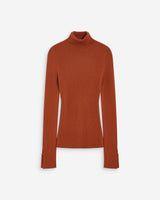 Jersey ajustado cuello alto coffee Alfred
