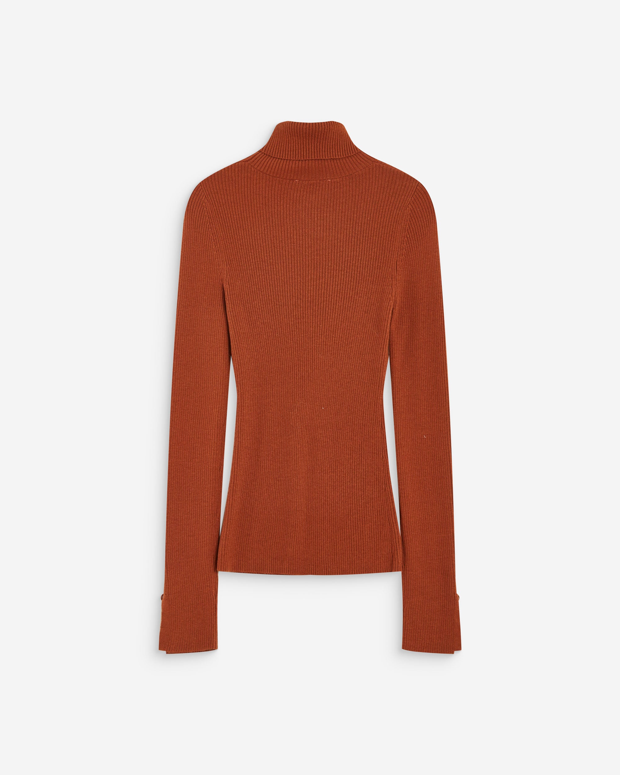 Jersey ajustado cuello alto coffee Alfred