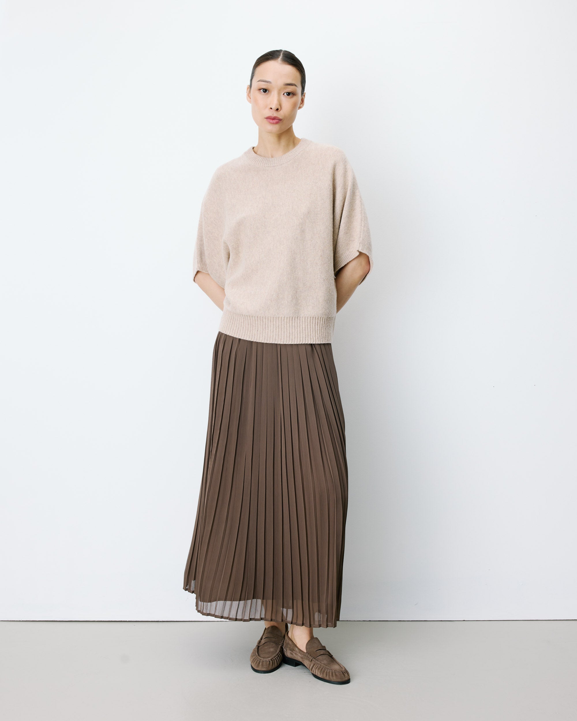 Kimono sleeve sweater beige Almus