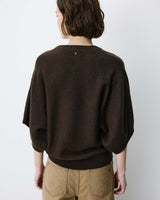 Kimono sleeve sweater chocolat Almus