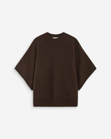 Kimono sleeve sweater chocolat Almus