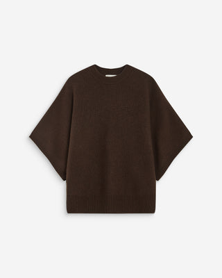 Kimono sleeve sweater chocolat Almus