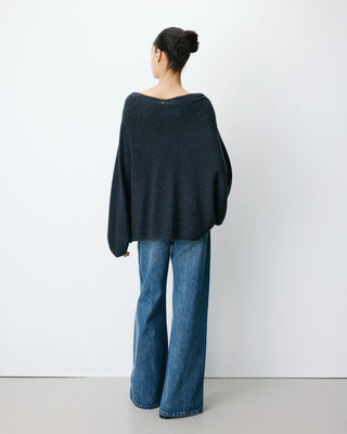 Jersey poncho cuello barco anthracite Adela