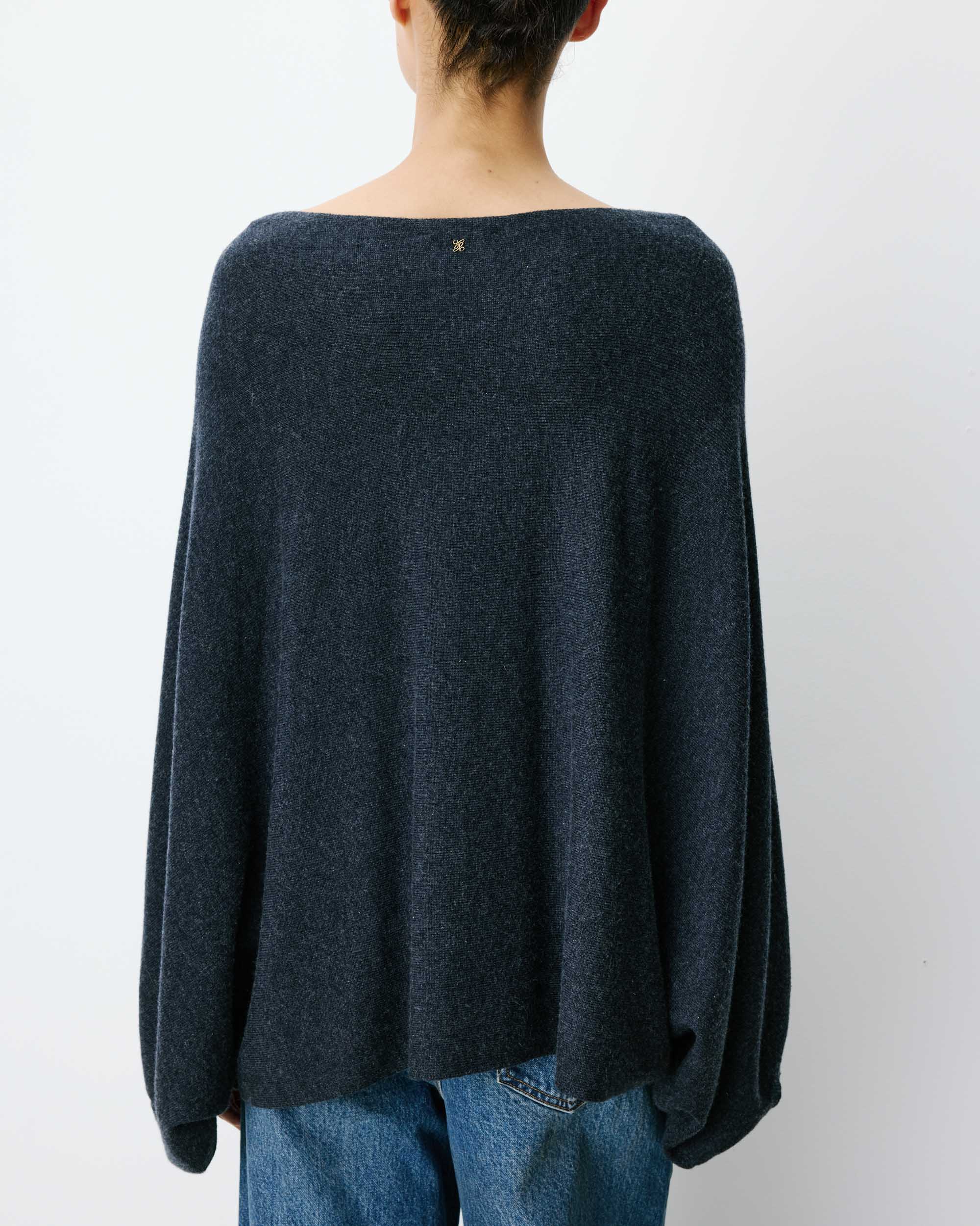 Jersey poncho cuello barco anthracite Adela