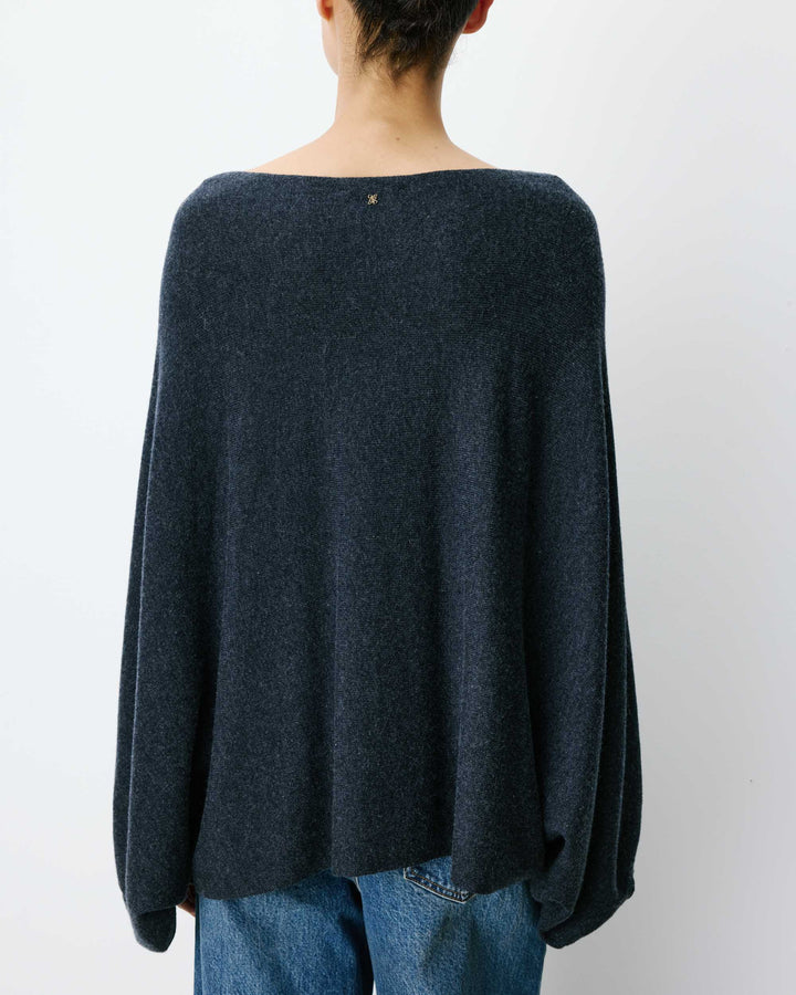 Jersey poncho cuello barco anthracite Adela