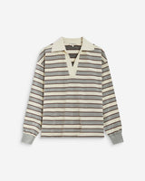 Polo oversize a rayas gris Aron