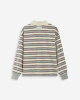 Polo oversize a rayas gris Aron