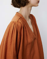 Blusa mangas abullonadas camel Auriane