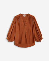 Blusa mangas abullonadas camel Auriane
