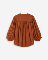 Blusa mangas abullonadas camel Auriane