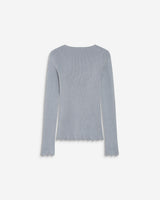 Fine-knit lurex sweater ciel Abbott