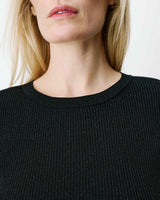 Fine-knit lurex sweater noir Abbott