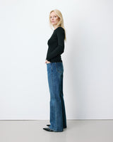 Fine-knit lurex sweater noir Abbott