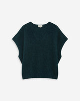 Sleeveless V-neck sweater emeraude Atticus