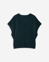 Sleeveless V-neck sweater emeraude Atticus
