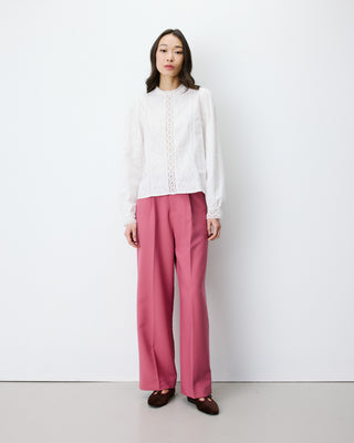 Broderie anglaise blouse ivoire Abigail