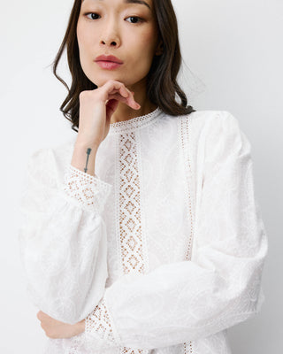 Broderie anglaise blouse ivoire Abigail