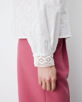 Broderie anglaise blouse ivoire Abigail