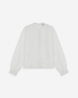 Broderie anglaise blouse ivoire Abigail