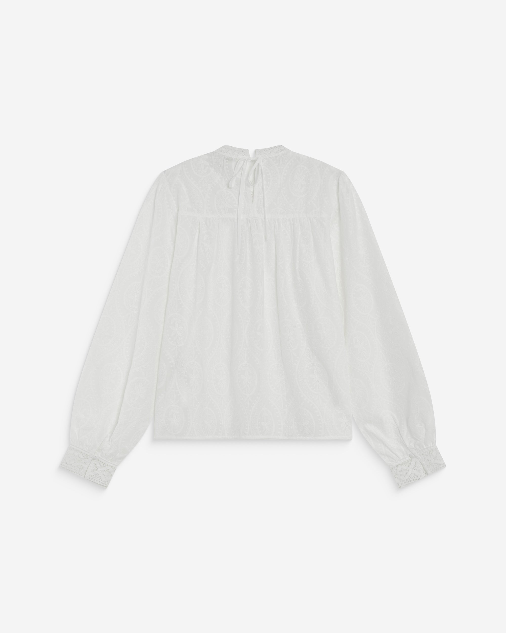 Broderie anglaise blouse ivoire Abigail