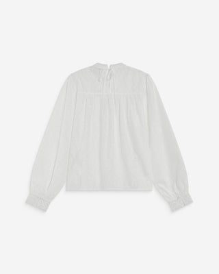 Broderie anglaise blouse ivoire Abigail
