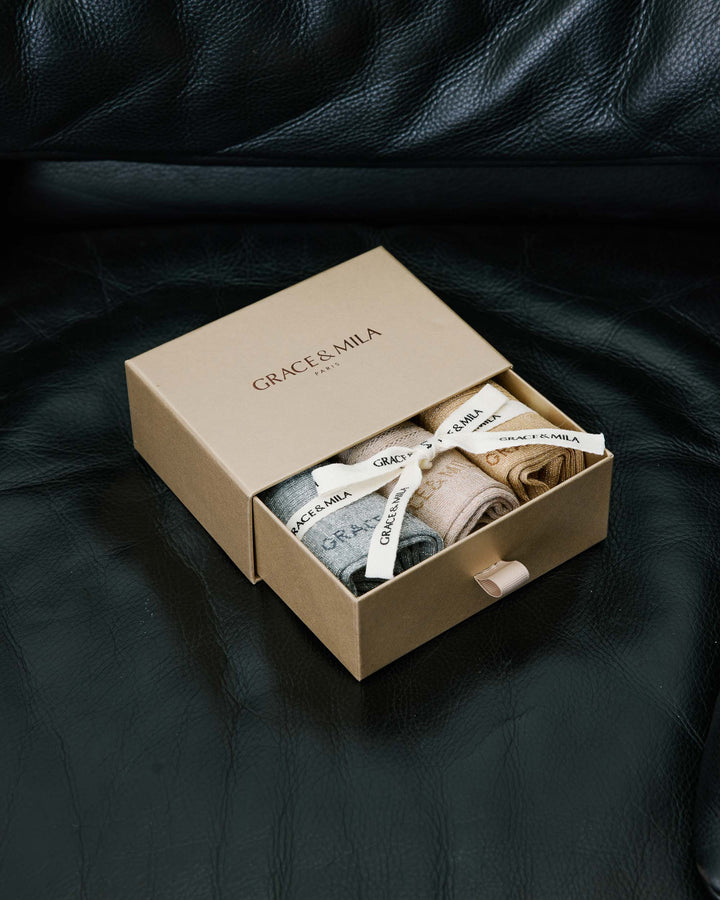 Chaussettes à paillettes en maille ajourée multico Blindy
