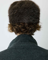 Faux fur hat chocolat Benito