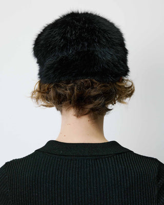 Faux fur hat noir Benito