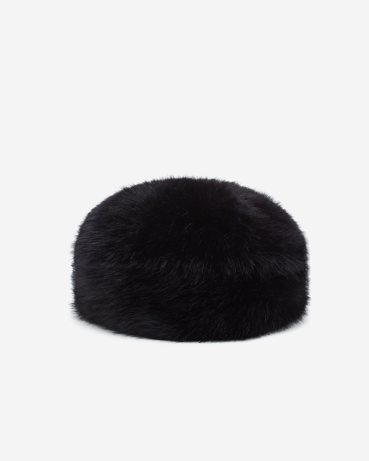 Faux fur hat noir Benito