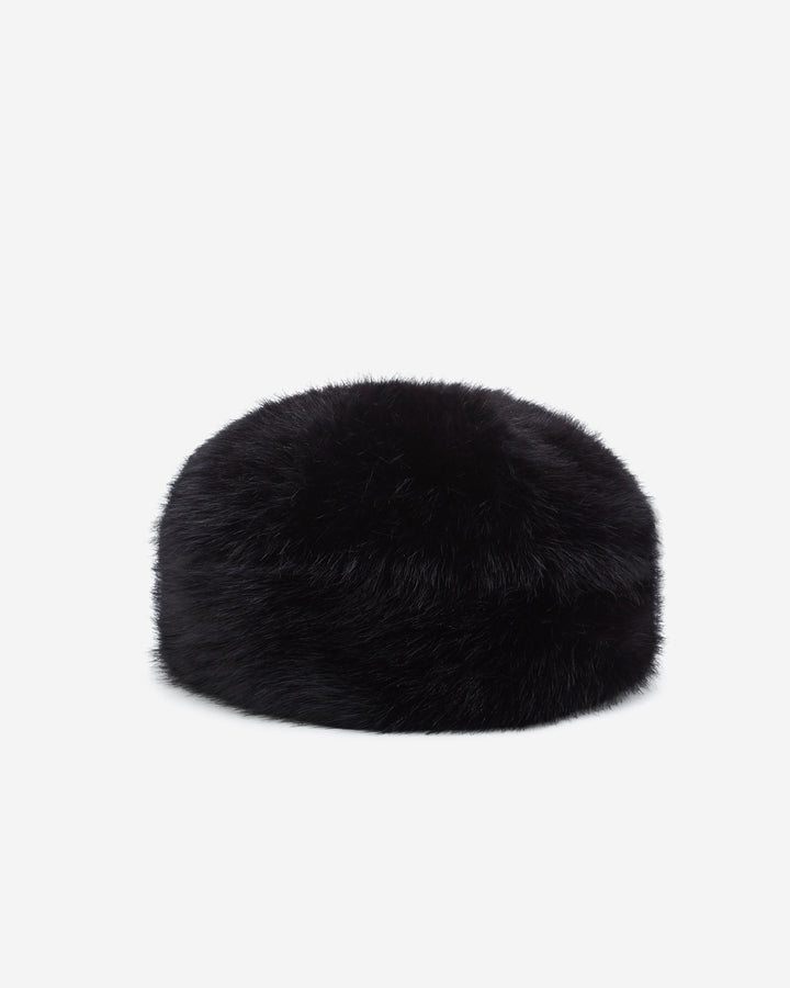 Faux fur hat noir Benito