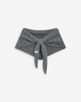 Knitted triangle scarf anthracite Bonnie