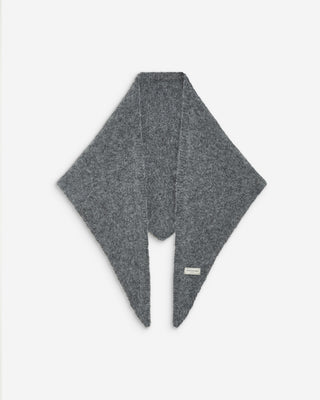 Knitted triangle scarf anthracite Bonnie