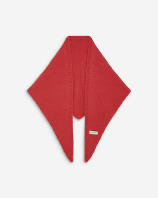 Knitted triangle scarf rouge Bonnie