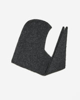 Knitted hooded scarf anthracite Briony