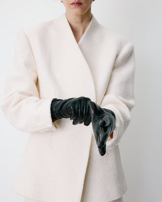 Gants en cuir d’agneau doublés noir Blaine