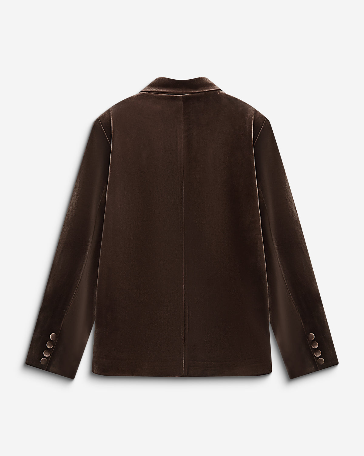 Oversized double breasted velvet blazer chocolat Bradley