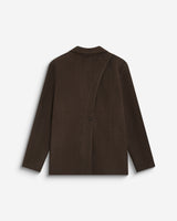 Oversized open-back blazer chocolat Behati